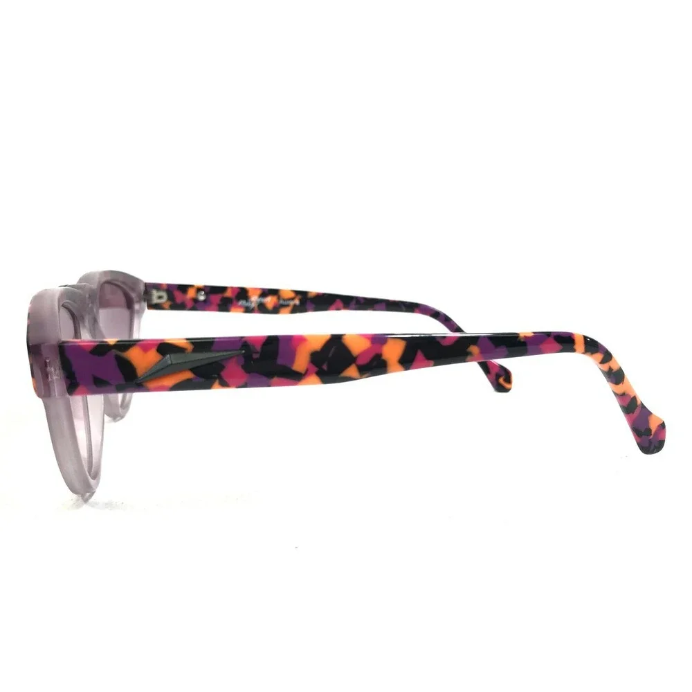 Vintage Robert Rodger Sunglasses 360 24 Tortoise Geometric Frames Purple Lenses